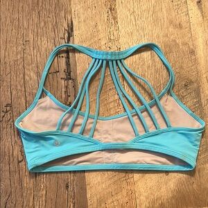 Lululemon Athletica Teal Strappy Sports Bra